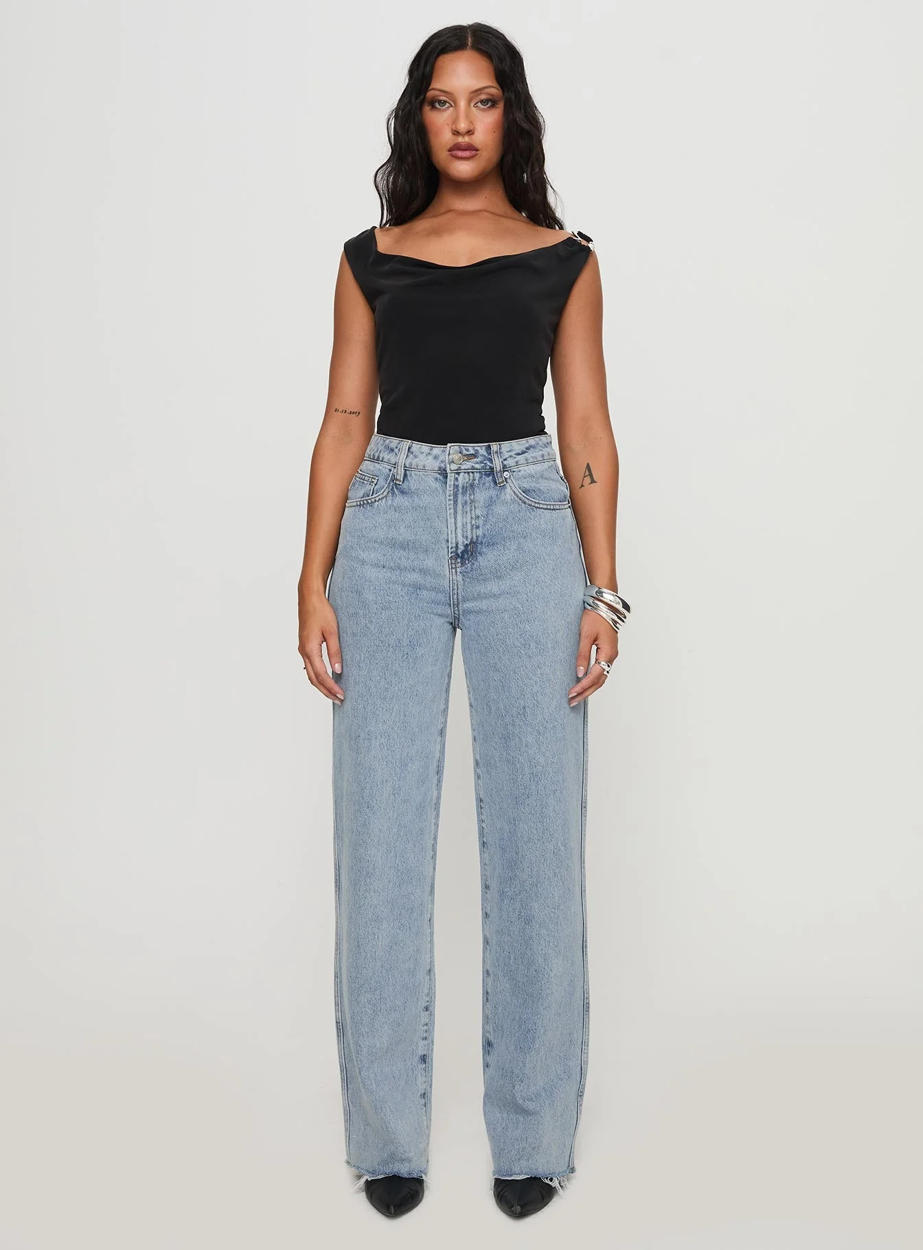 Karlina High Rise Straight Leg Jean Light Wash