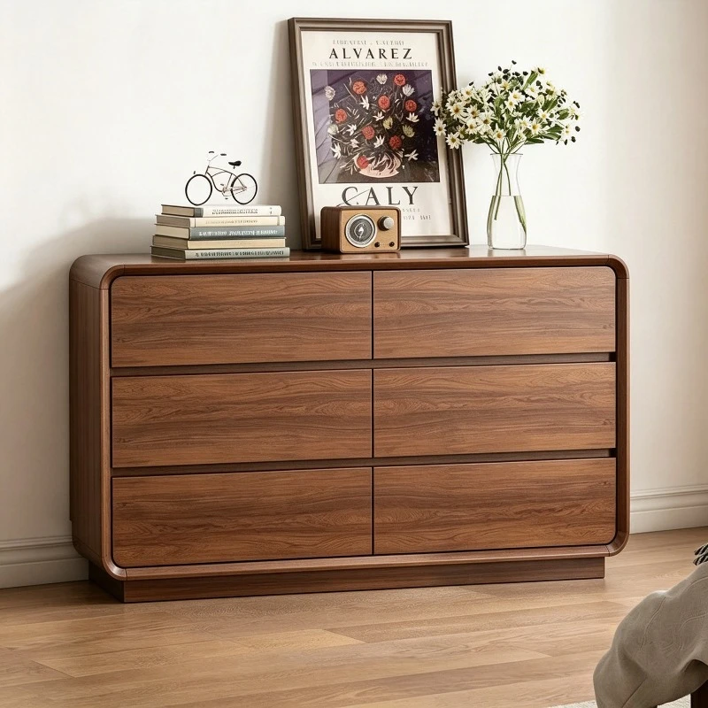 Six-drawer solid wood cabinet(47.24