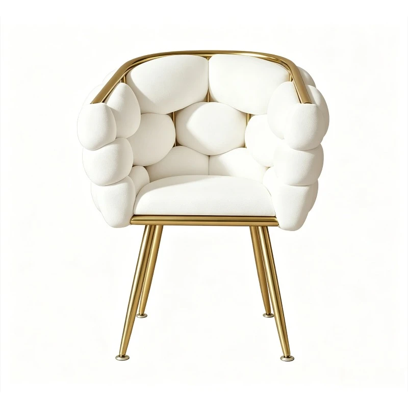 Bubble makeup stool, velvet