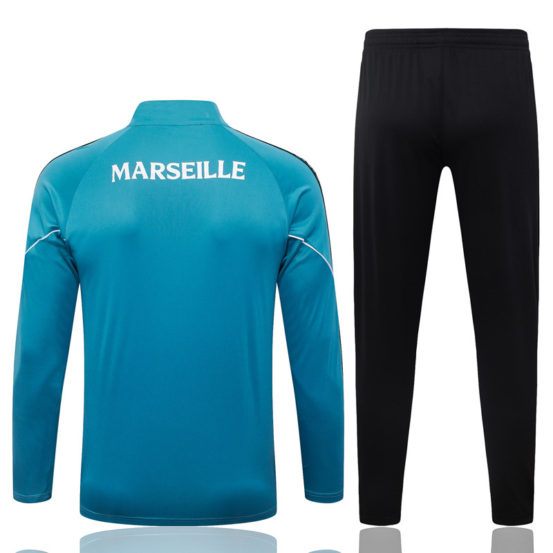 Kid's Olympique Marseille 1/4 Zipper Sweat Kit(Top+Pants) 2026/27