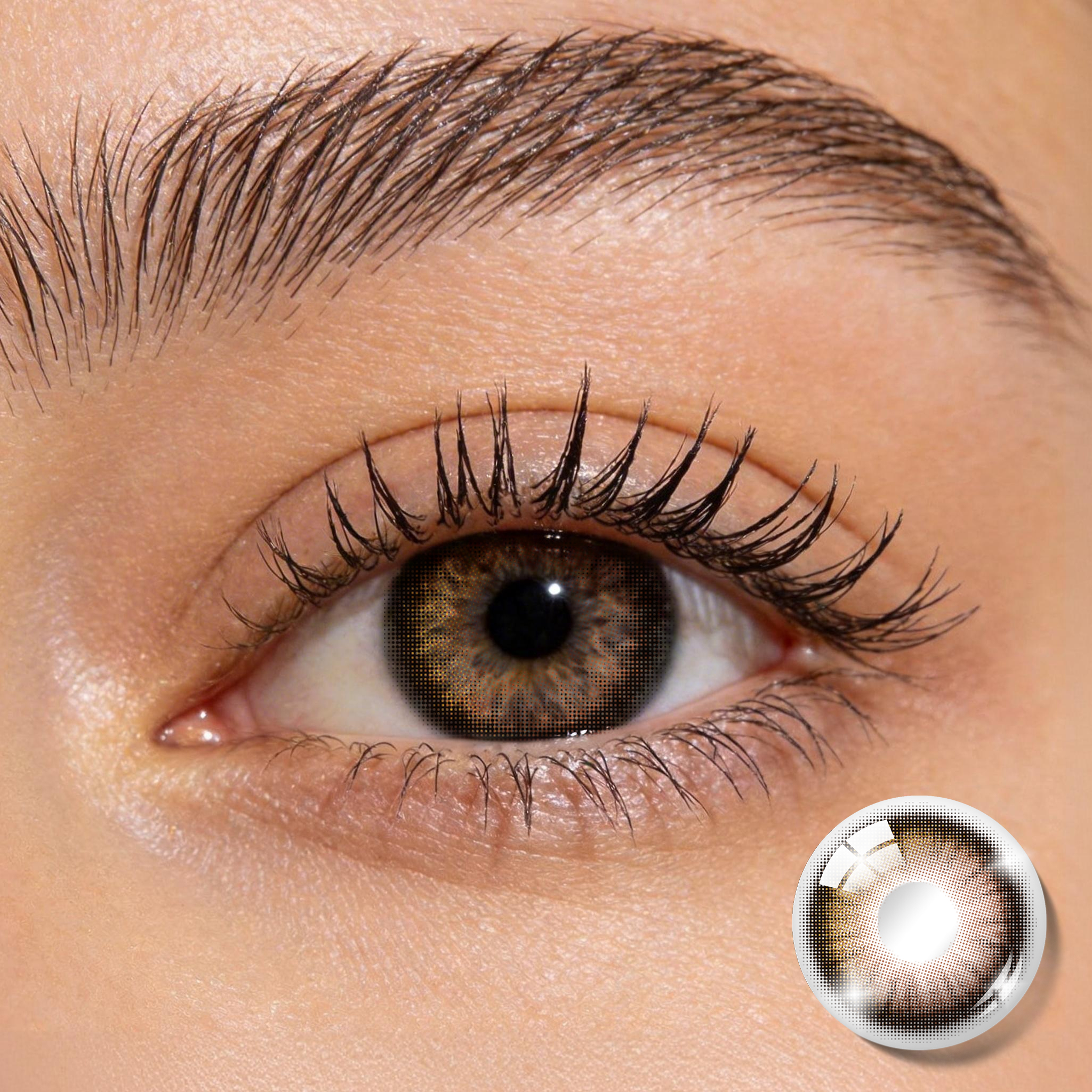 BONVIRO Classic Brown Colored Contacts for Dark Eyes | 6 Months Wear