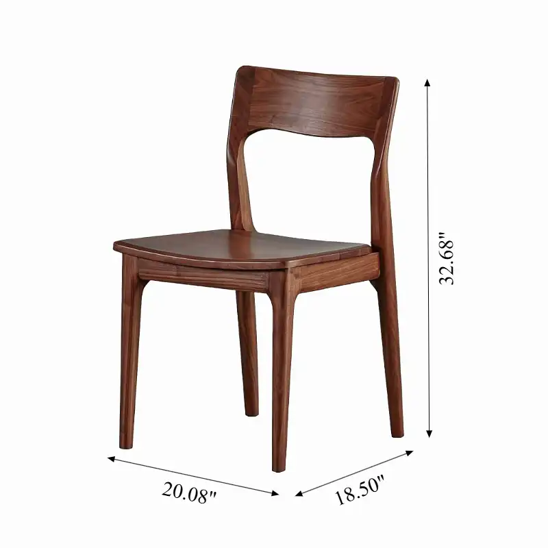 Solid wood dining chair