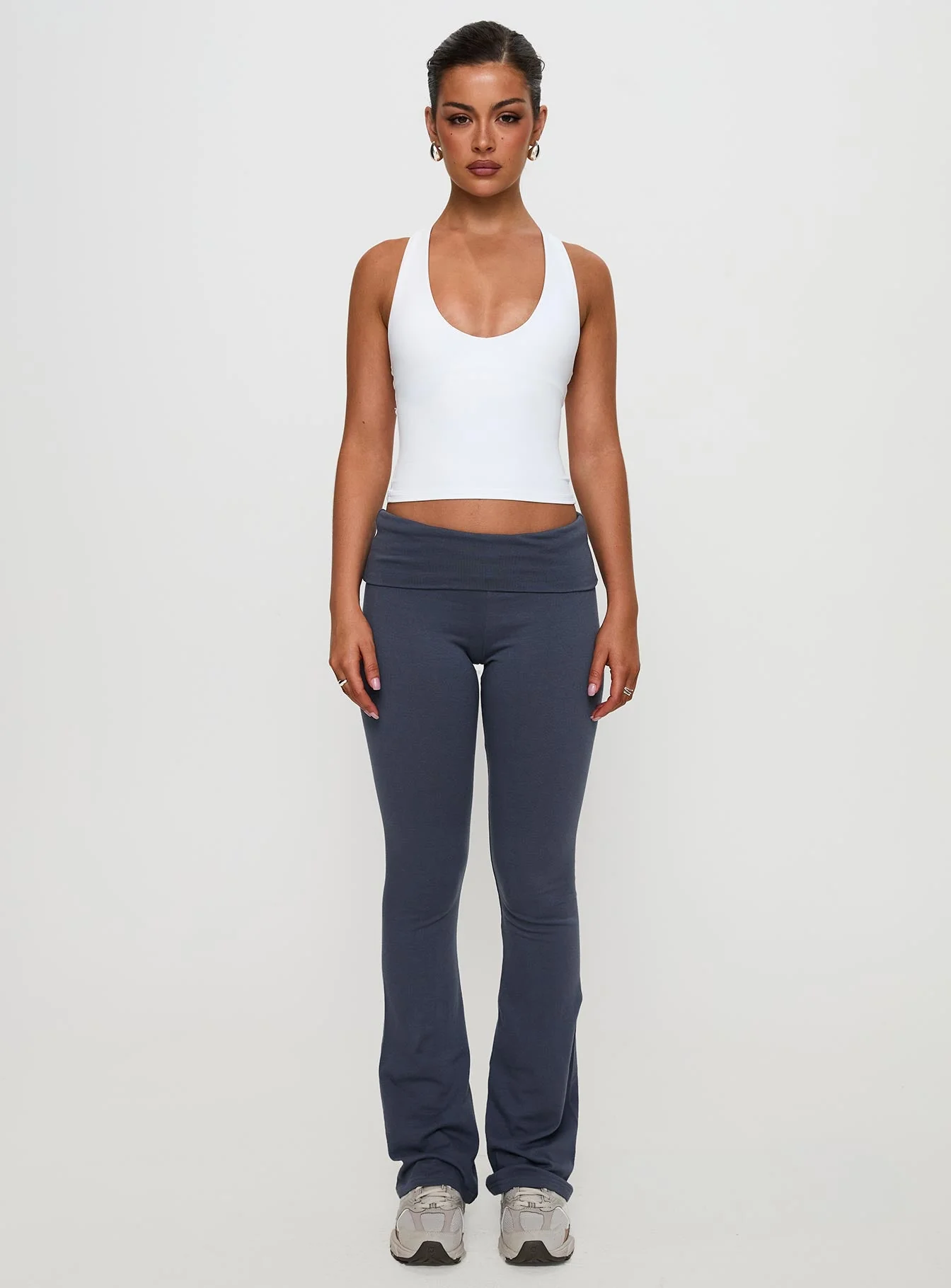 Fast Track Longline Active Tank Top White