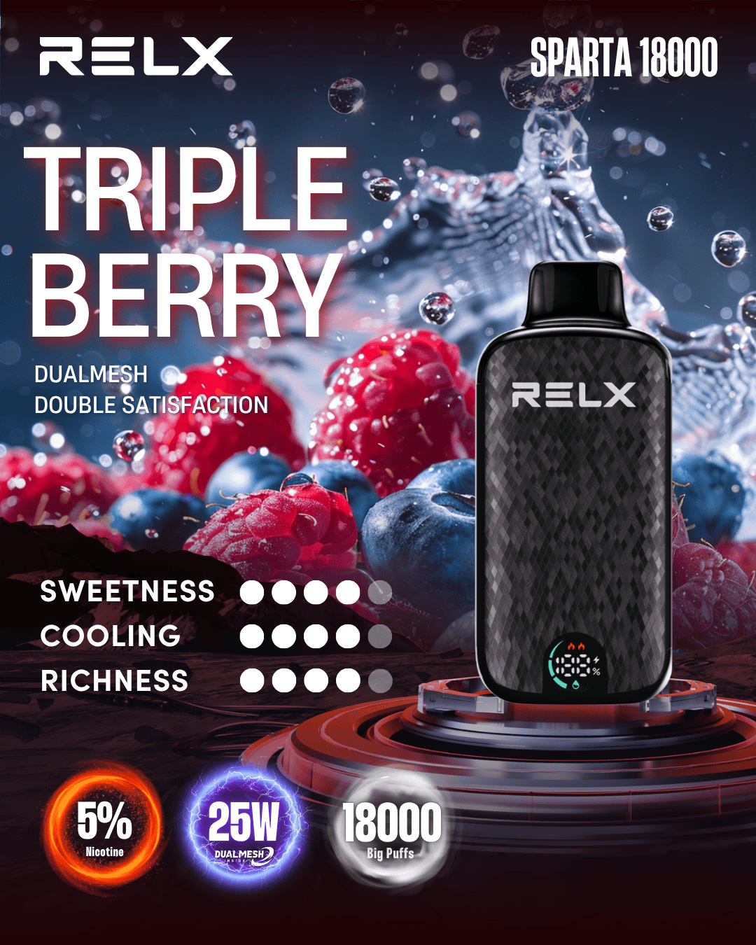 RELX SPARTA Triple Berry -ALIVAPEAUS