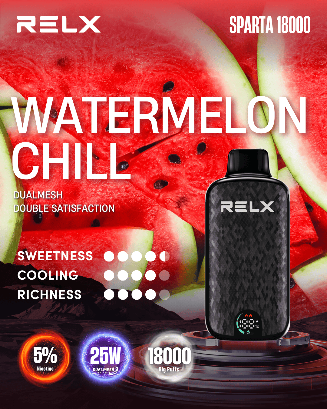 RELX SPARTA Watermelon Chill -ALIVAPEAUS