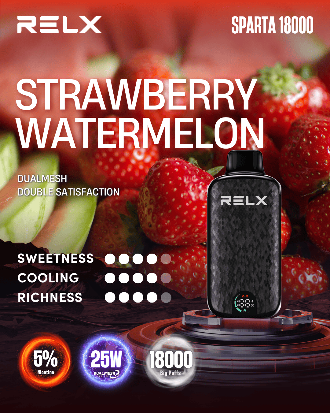 RELX SPARTA Strawberry Watermelon -ALIVAPEAUS