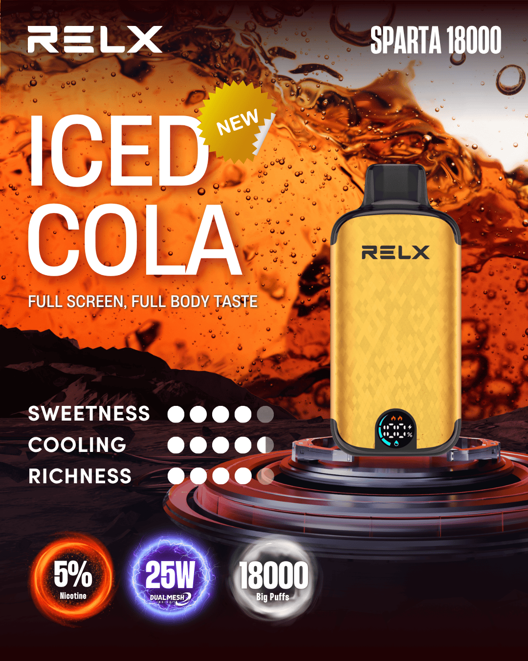 RELX SPARTA Iced Cola -ALIVAPEAUS