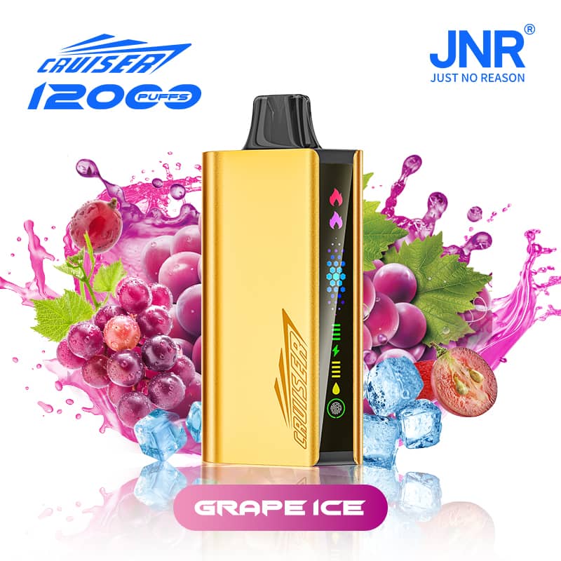 JNR Cruiser 12000 Puffs –Grape Ice -ALIVAPEAUS