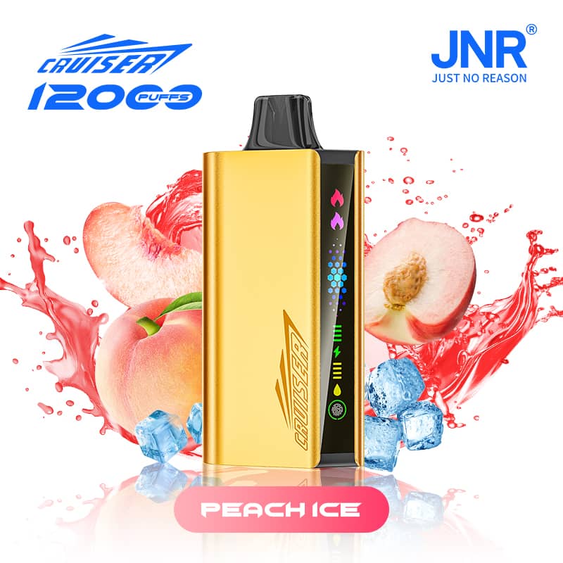 JNR Cruiser 12000 Puffs –Peach Ice -ALIVAPEAUS