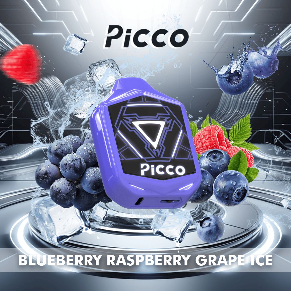 Picco Voom 7000 Puffs – Blueberry Raspberry Grape Ice -ALIVAPEAUS