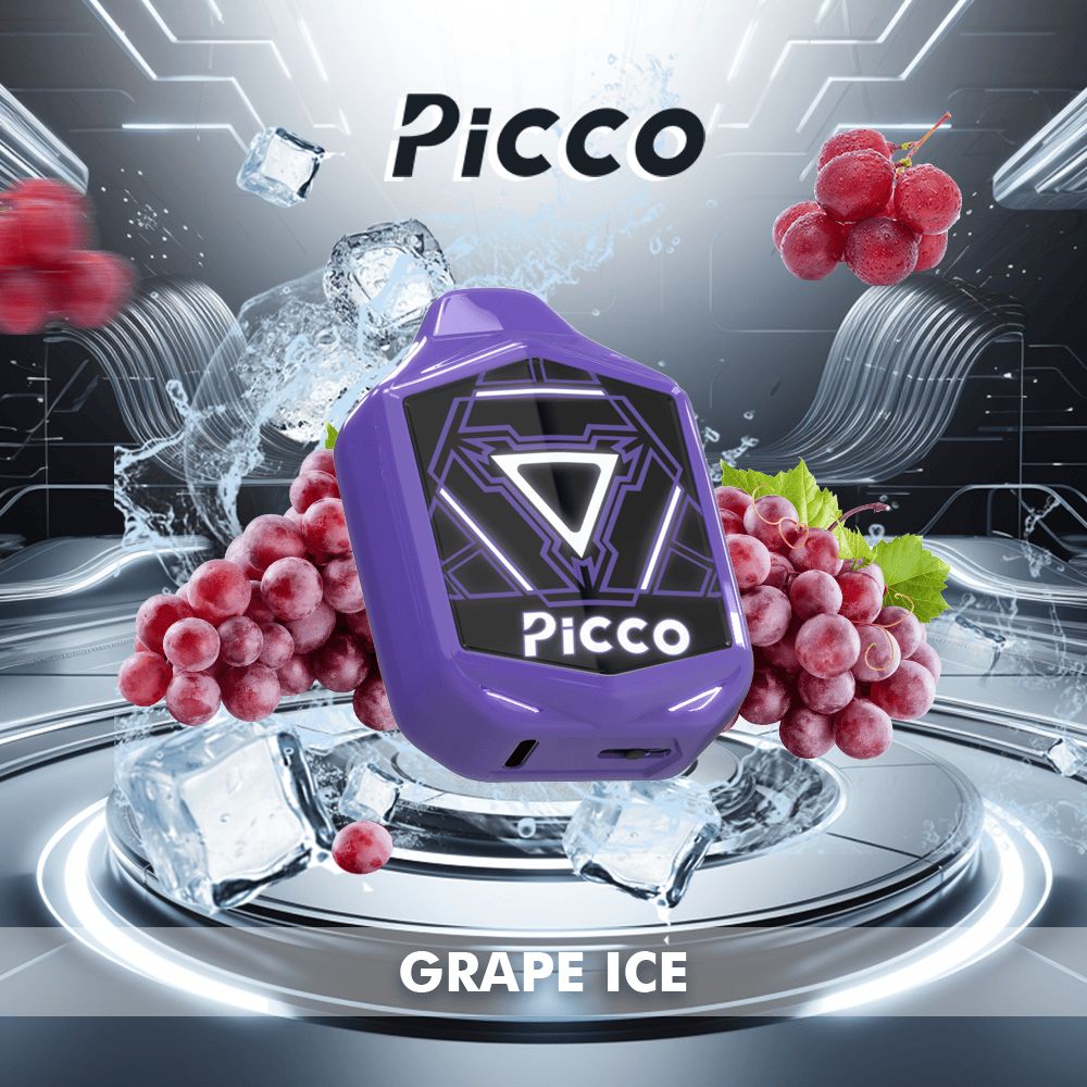 Picco Voom 7000 Puffs – Grape Ice -ALIVAPEAUS