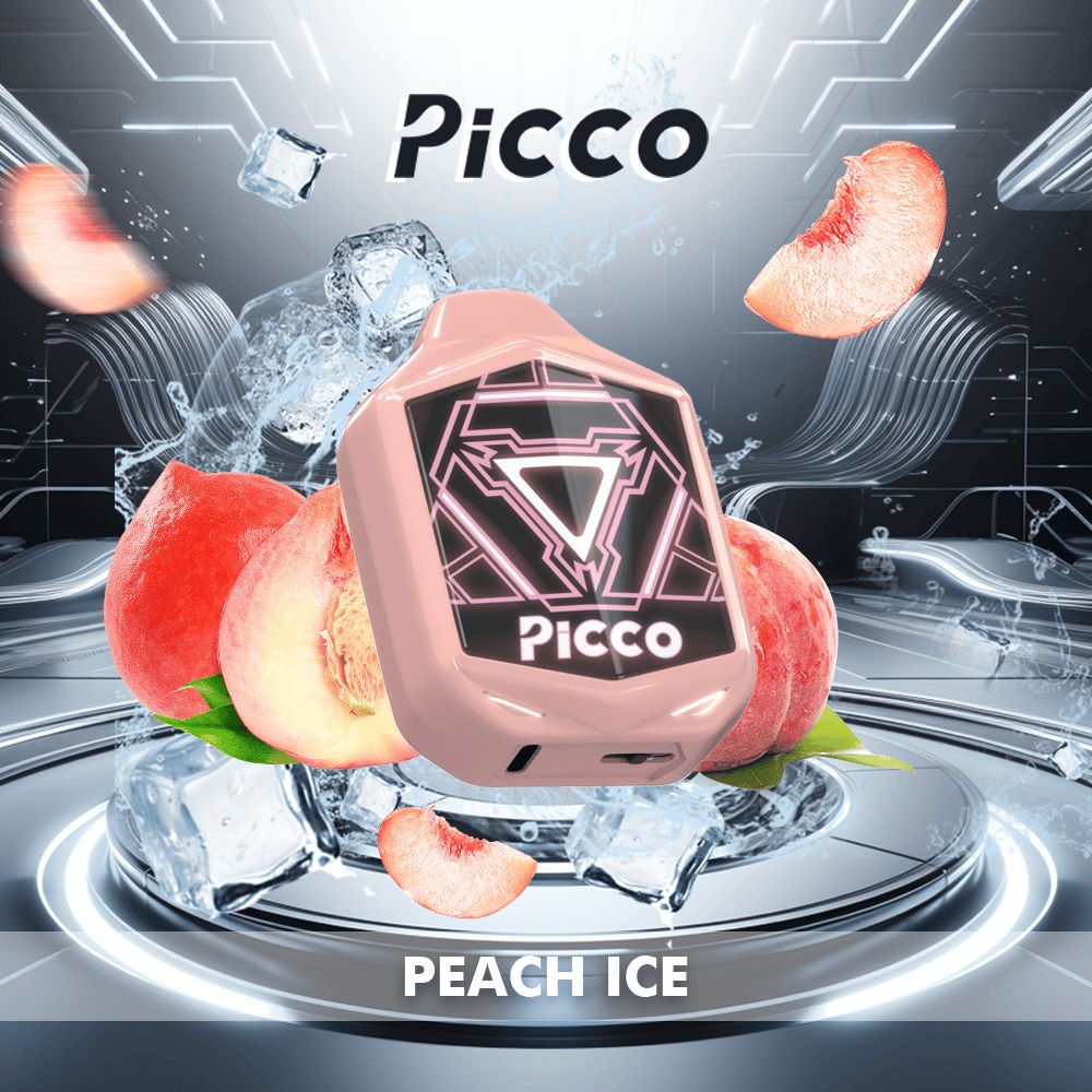 Picco Voom 7000 Puffs – Peach Ice -ALIVAPEAUS
