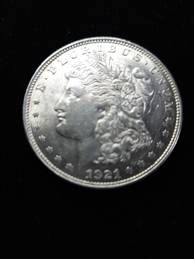 1921 Silver Morgan Dollar AU  Lot#950 - usacoinsstore