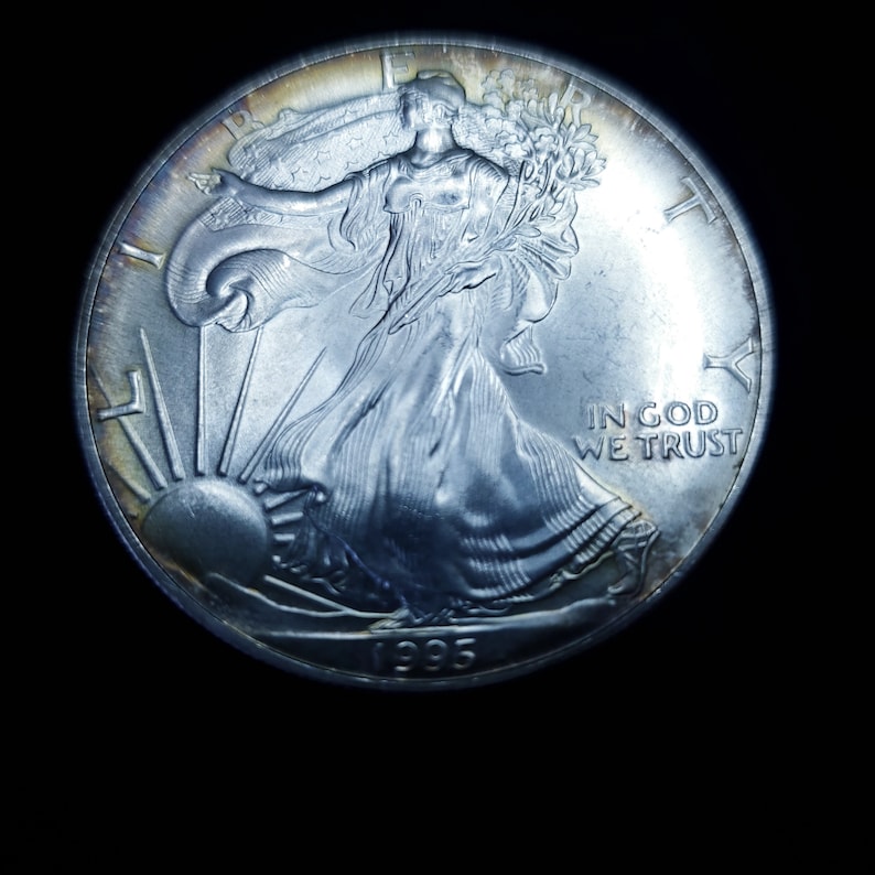 1995  American Silver Eagle    -  1 Oz .999 Silver - Key Date  # 429 - usacoinsstore