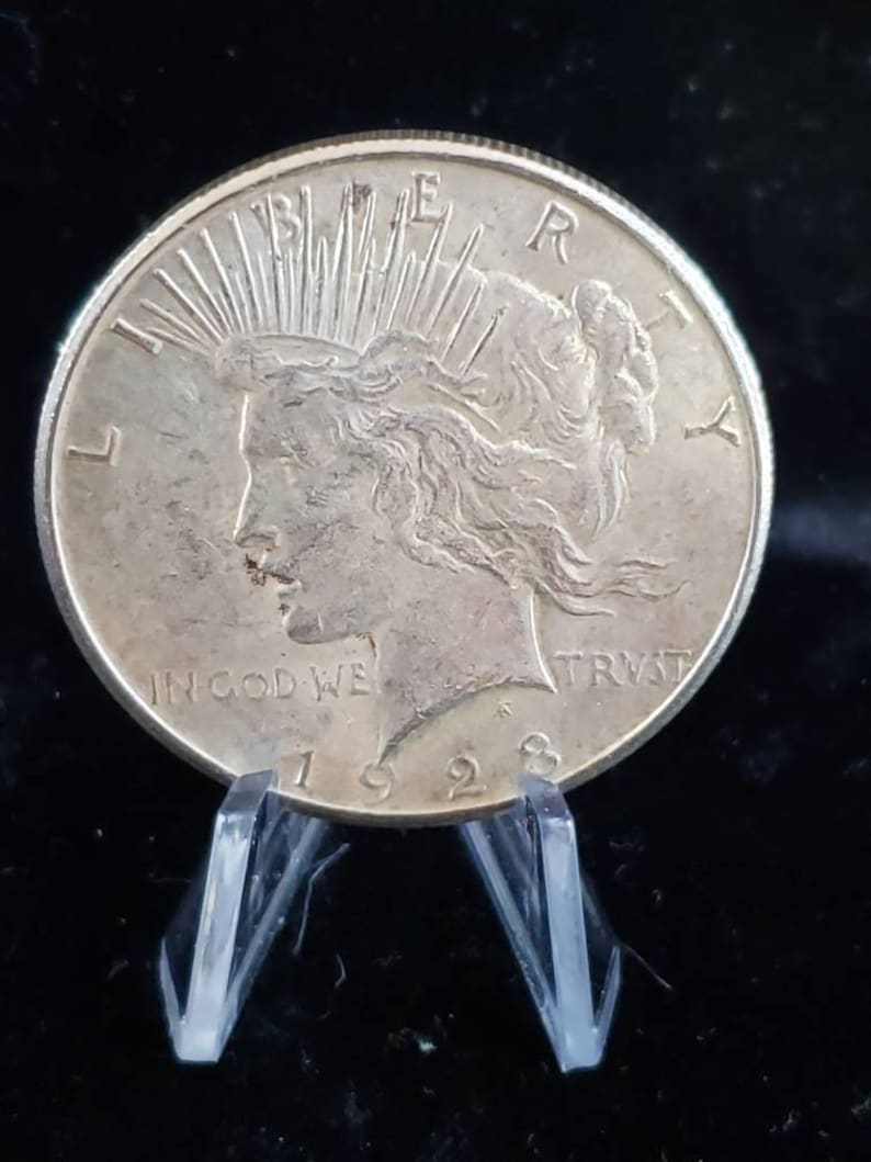 1923 S Silver Peace Dollar Coin  - XF/ AU ! Reg-45   Lot# 1443 - usacoinsstore