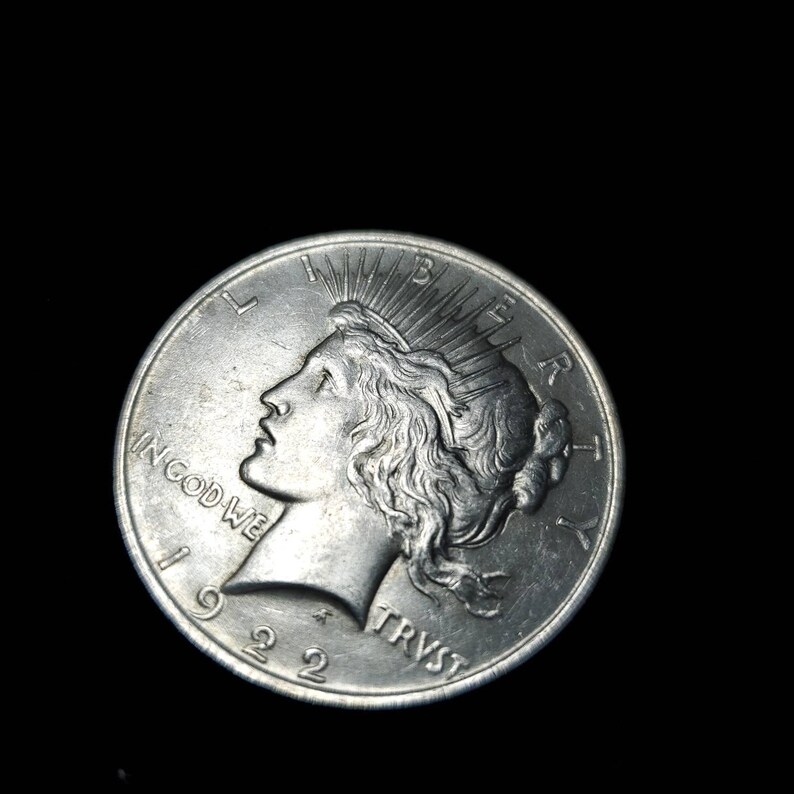 1922  Silver Peace Dollar AU  -  Lot#929 Reg 49 - usacoinsstore