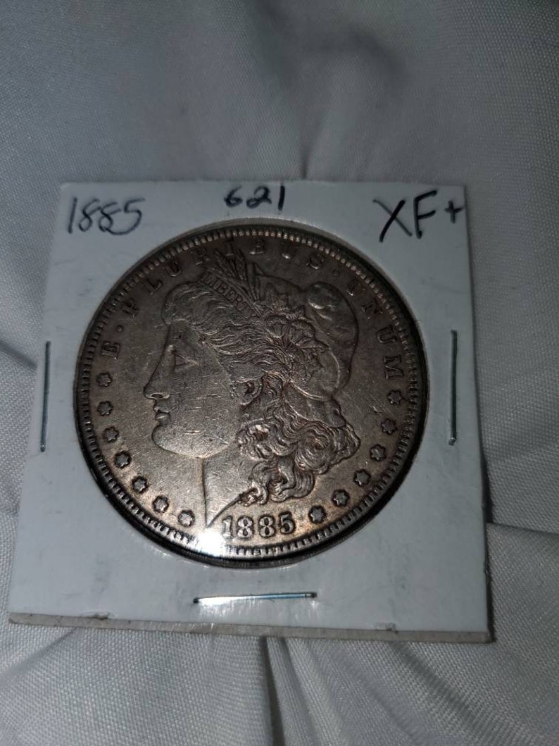 1885  -Morgan Dollar - XF++/ AU    lot # 621 Regular 69 - usacoinsstore