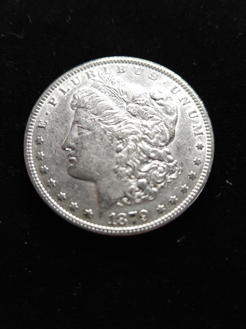 1879   Silver Morgan Dollar AU   Key date   Lot#661 - usacoinsstore