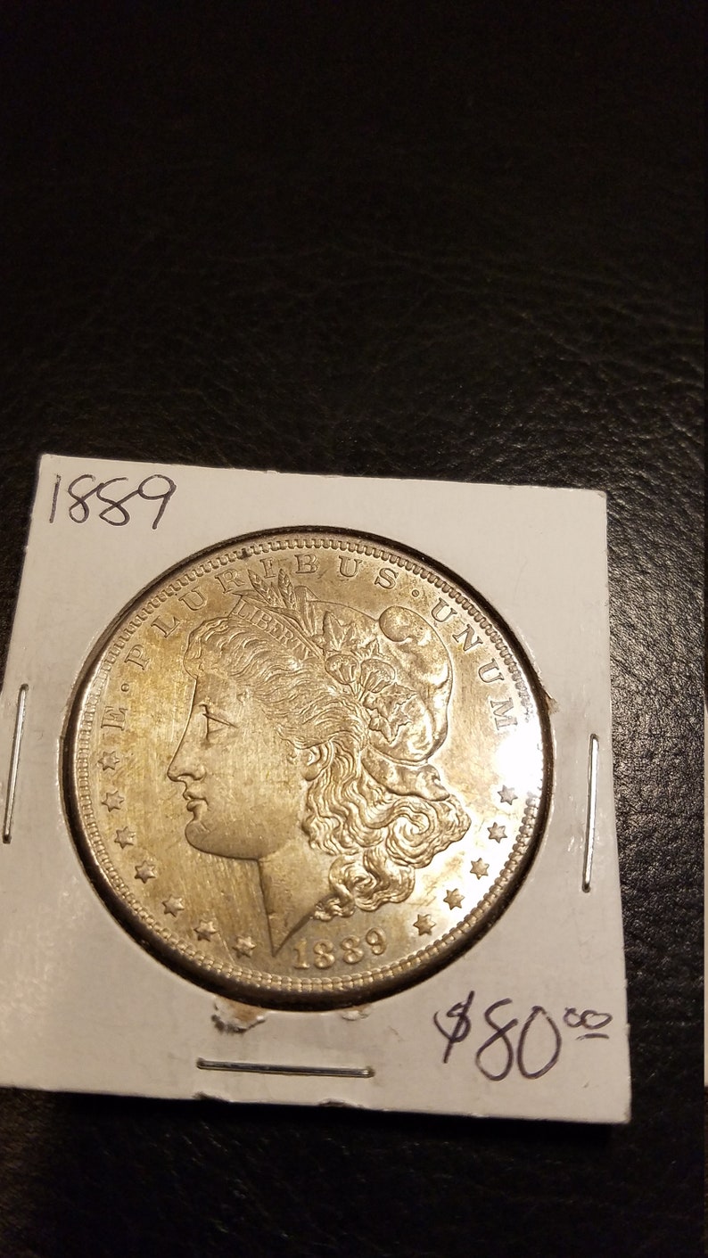 1889  Silver Morgan  Dollar BU / Mirror like ! Lot# 600 - usacoinsstore