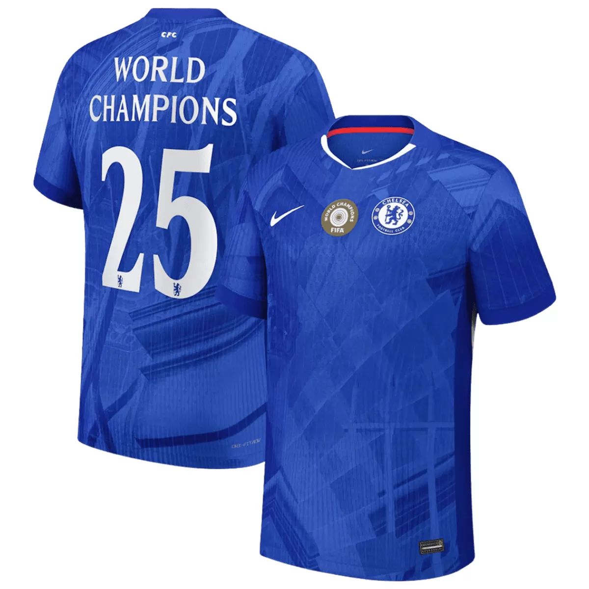 WORLD CHAMPIONS #25 Chelsea Home Jersey 2025/26 - World Champion Badge
