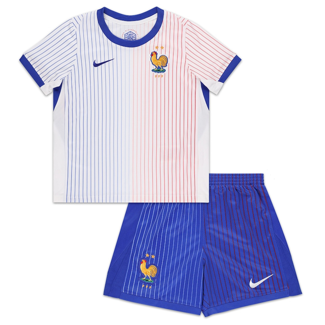 Kid's France Away Jersey+Shorts EURO 2024