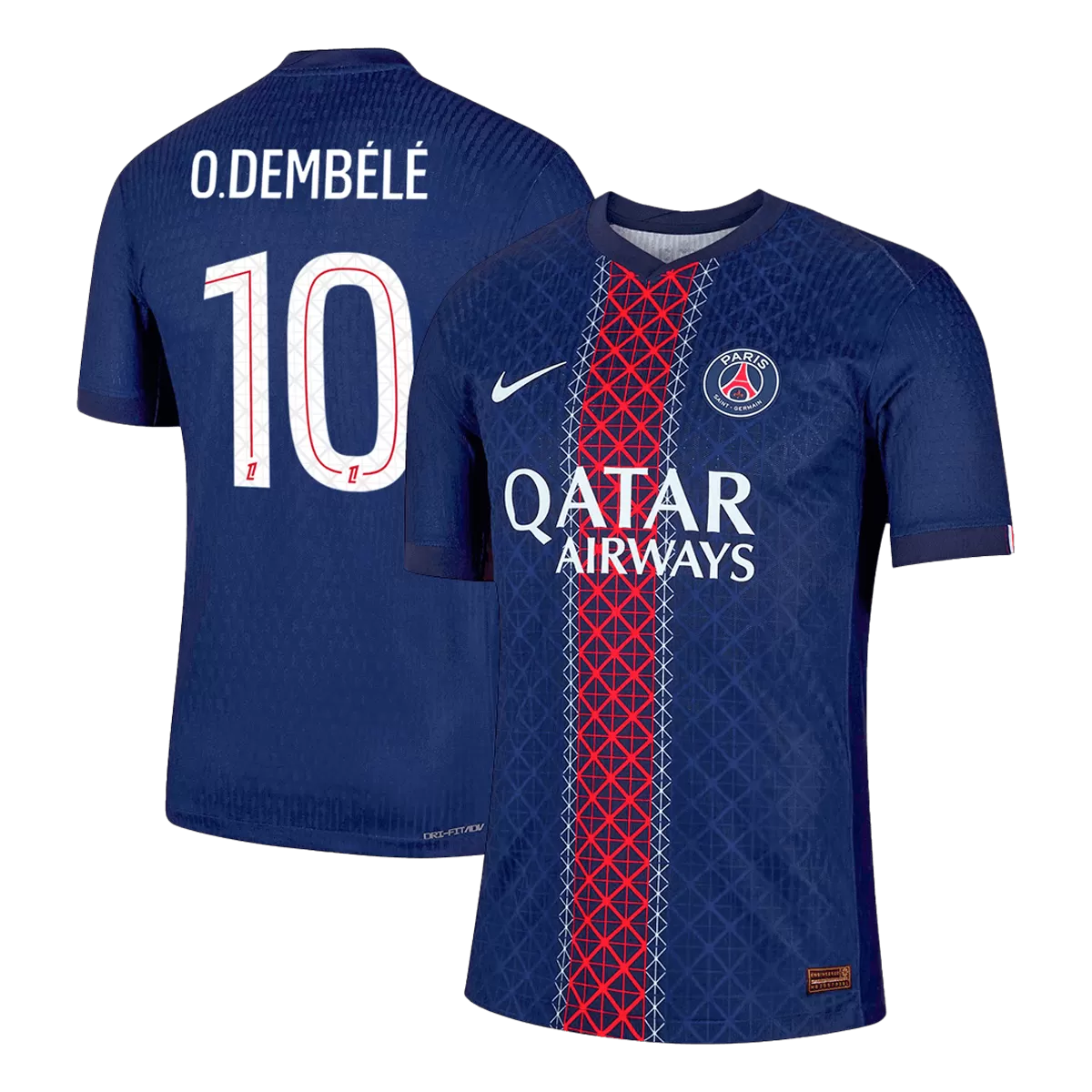 Player Version O.DEMBÉLÉ #10 PSG Paris Saint-Germain Home Jersey 2025/26