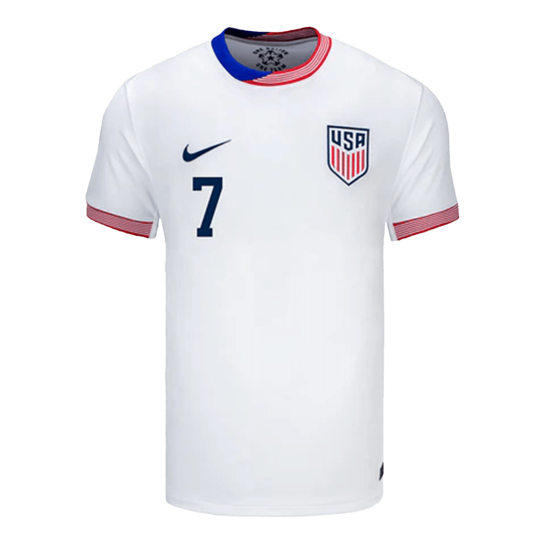Giovanni Reyna #7 USMNT USA Home Jersey Copa America 2024