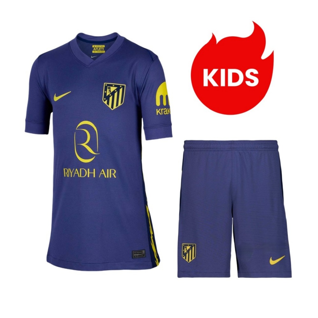 Kid's Atletico Madrid Away Kit 2025/26
