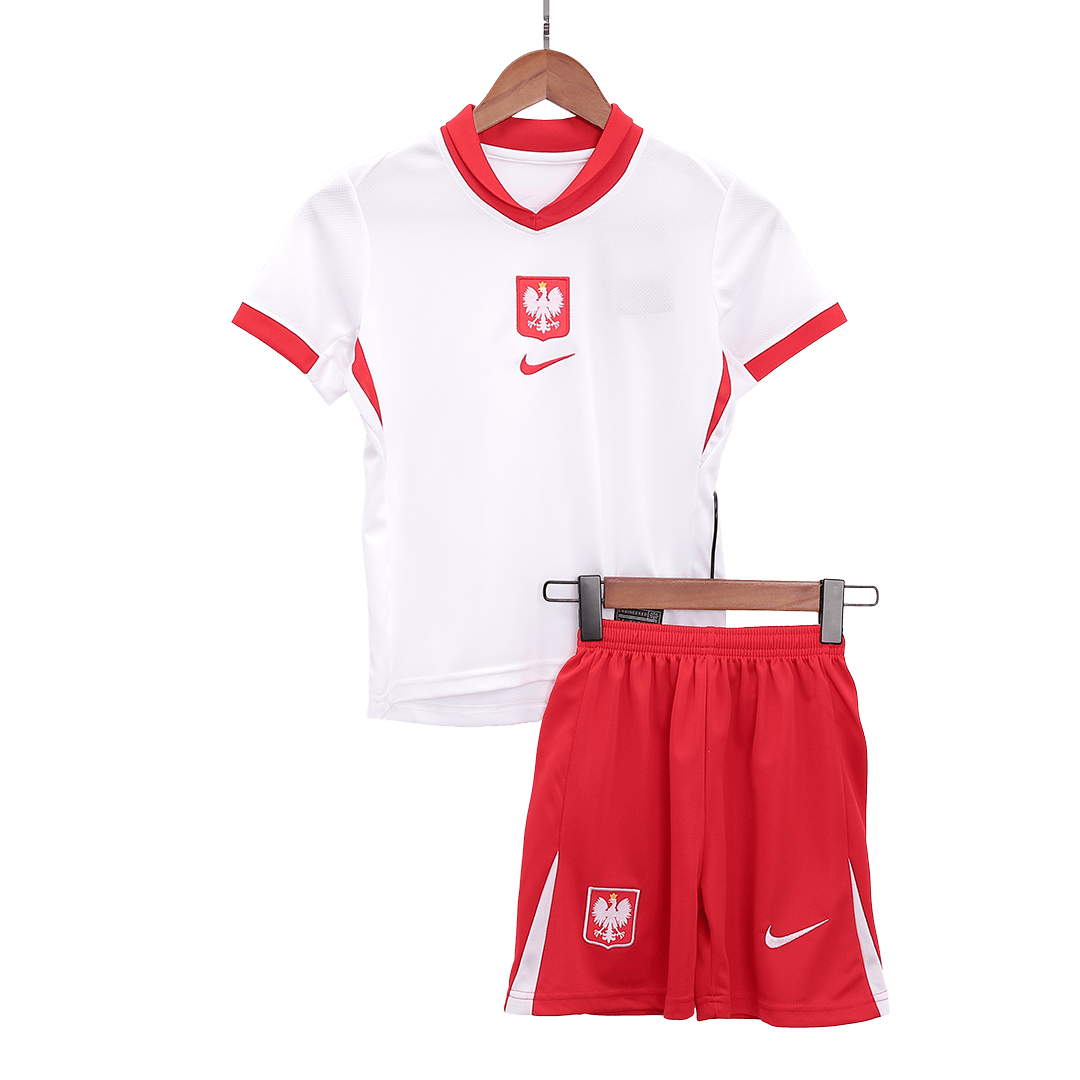 Kid's Poland Home Jersey+Shorts EURO 2024