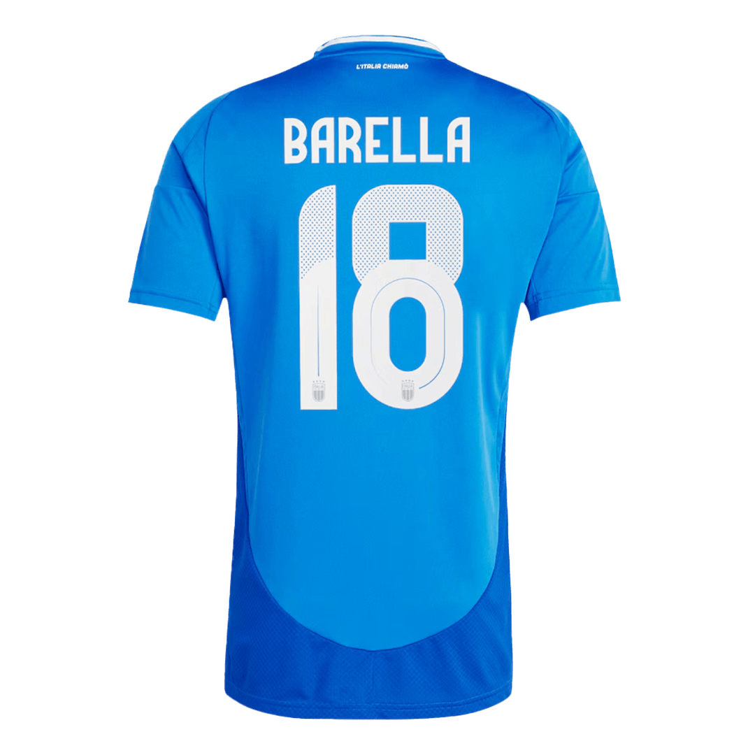 Nicolo Barella #18 Italy Home Jersey EURO 2024