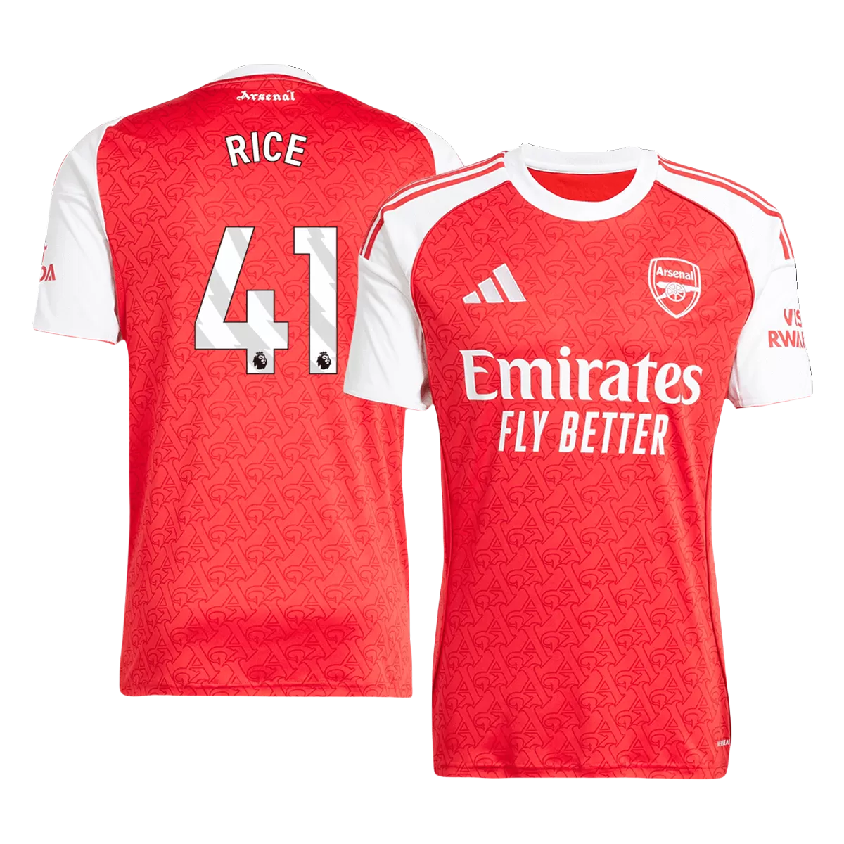 RICE #41 Arsenal Home Jersey 2025/26