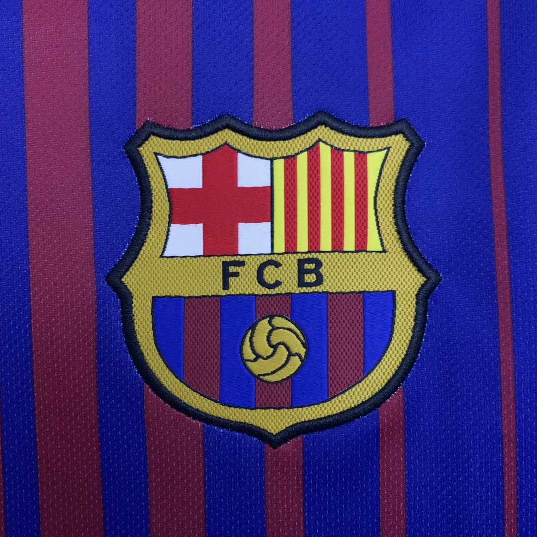 Retro Barcelona Home Long Sleeve Jersey 2017/18