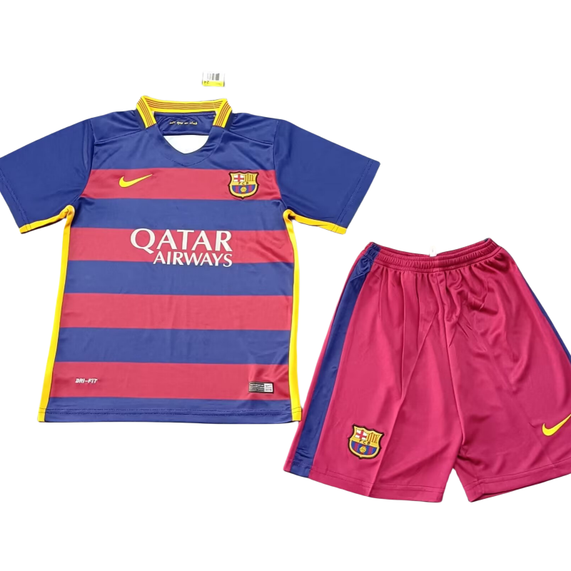 Kid's Retro Barcelona Home Kit 2015/16