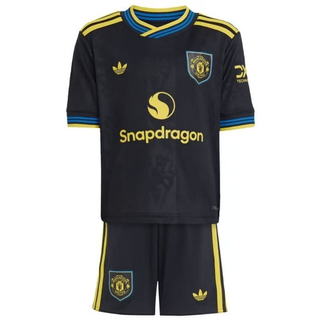 Kid's Manchester United Third Away Kit 2025/26