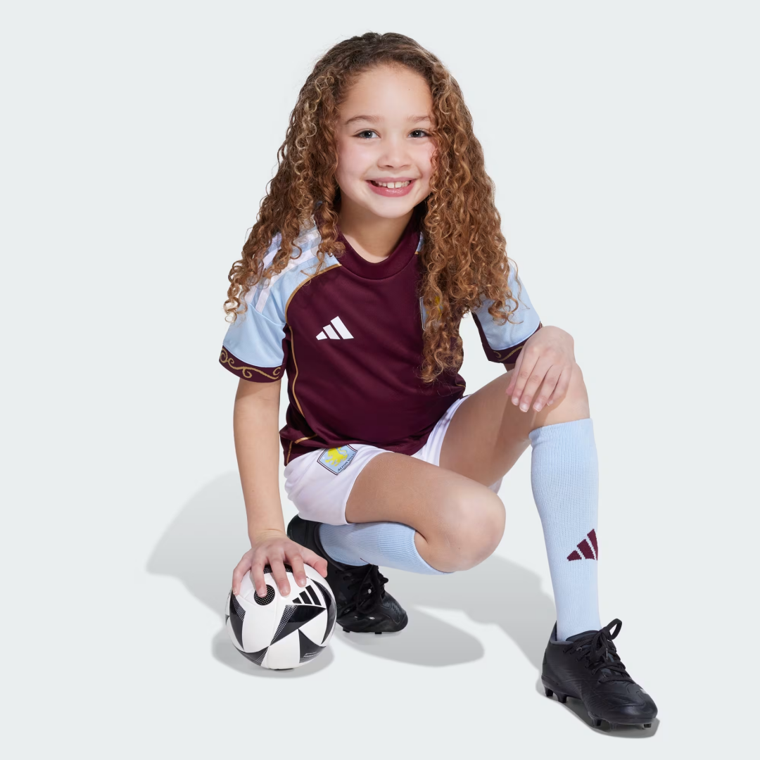Kid's Aston Villa Home Kit 2025/26
