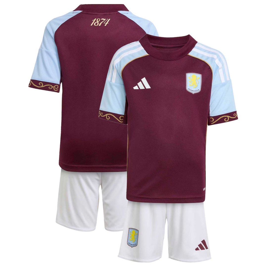 Kid's Aston Villa Home Kit 2025/26