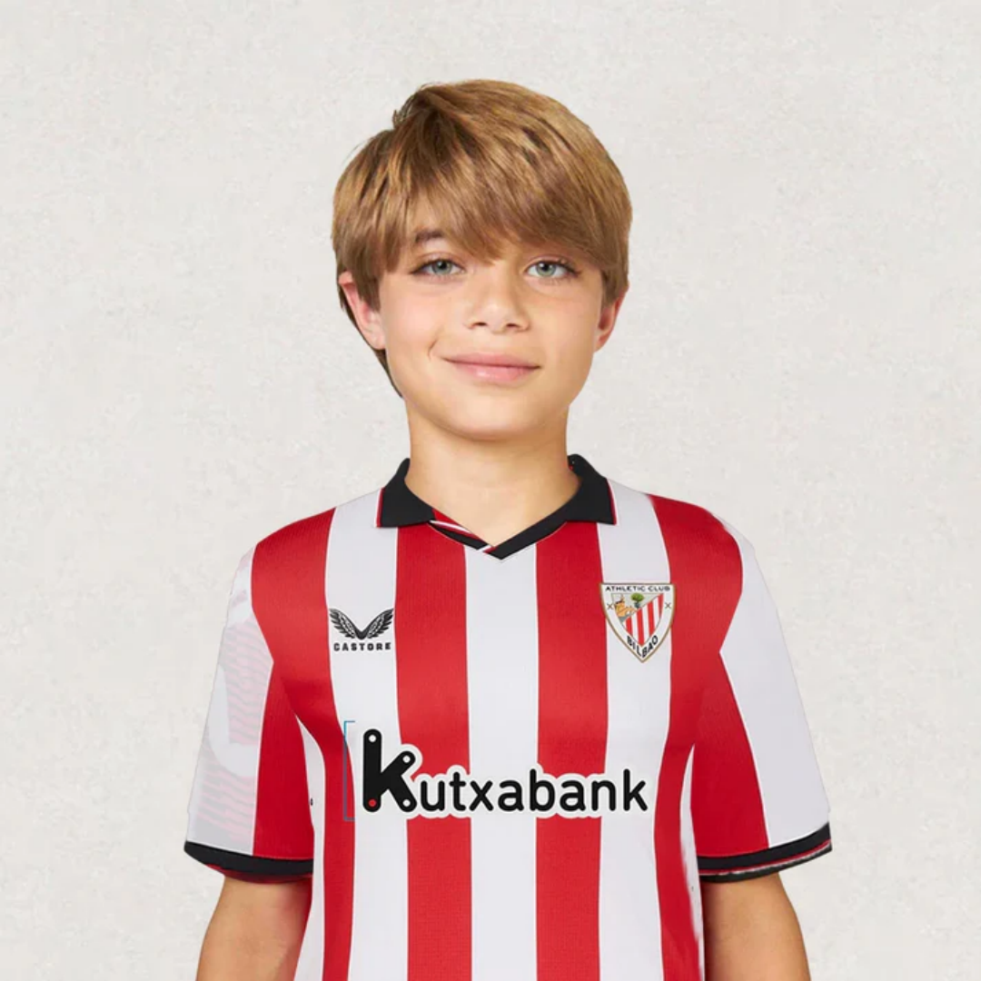 Kid's Athletic Club Bilbao Home Kit 2025/26