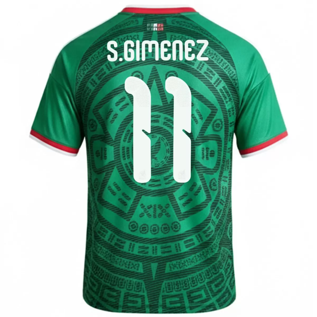 S.GIMÉNEZ #11 Mexico Home Jersey World Cup 2026