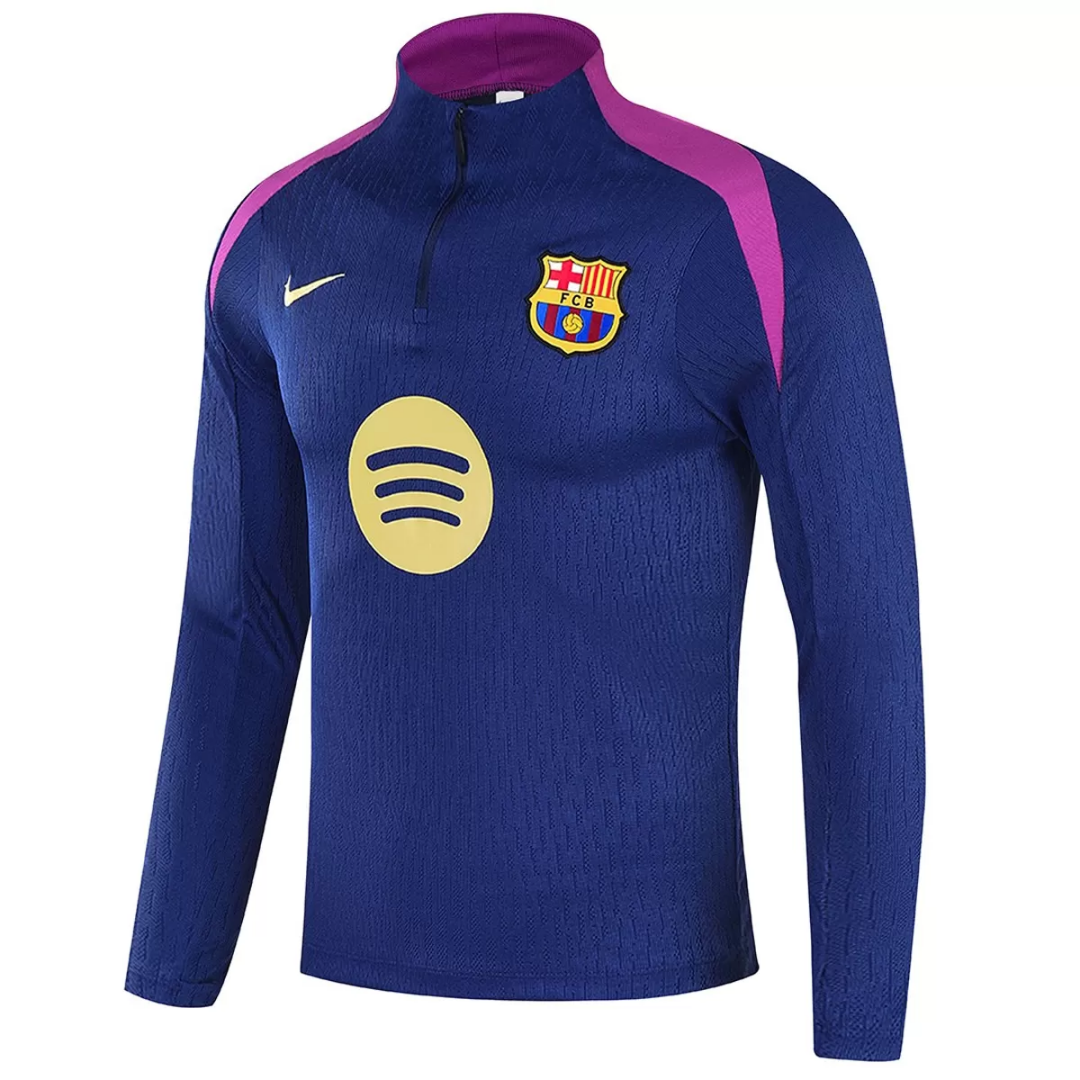 Kid's Barcelona 1/4 Zipper Sweat Kit(Top+Pants) Navy 2025/26