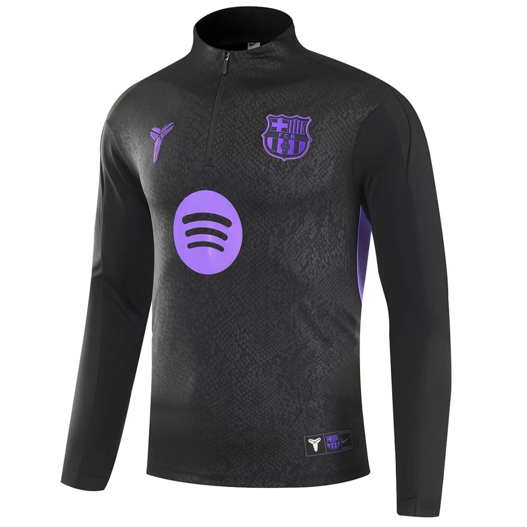 Barcelona x Kobe Bryant 1/4 Zipper Sweat Kit(Top+Pants) Black 2025/26