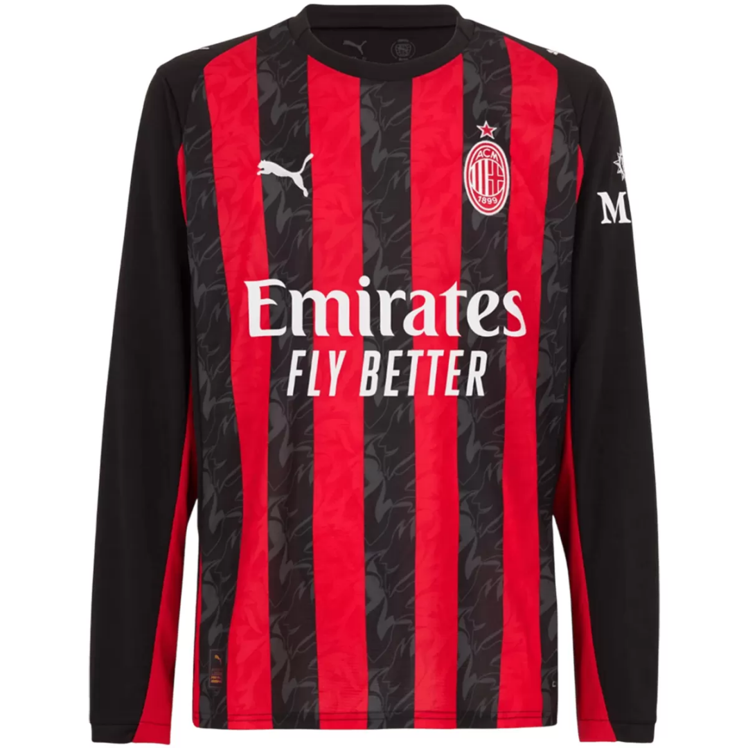 AC Milan Home Long Sleeve Jersey 2025/26