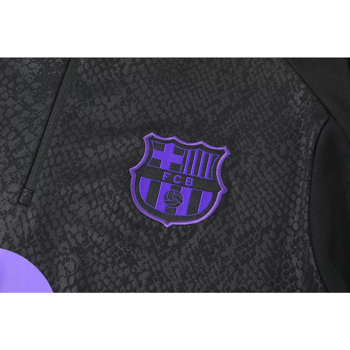 Kid's Barcelona x Kobe Bryant 1/4 Zipper Sweat Kit(Top+Pants) Black 2025/26