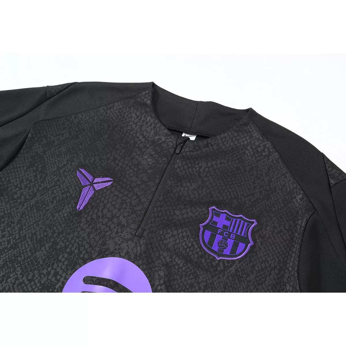 Kid's Barcelona x Kobe Bryant 1/4 Zipper Sweat Kit(Top+Pants) Black 2025/26