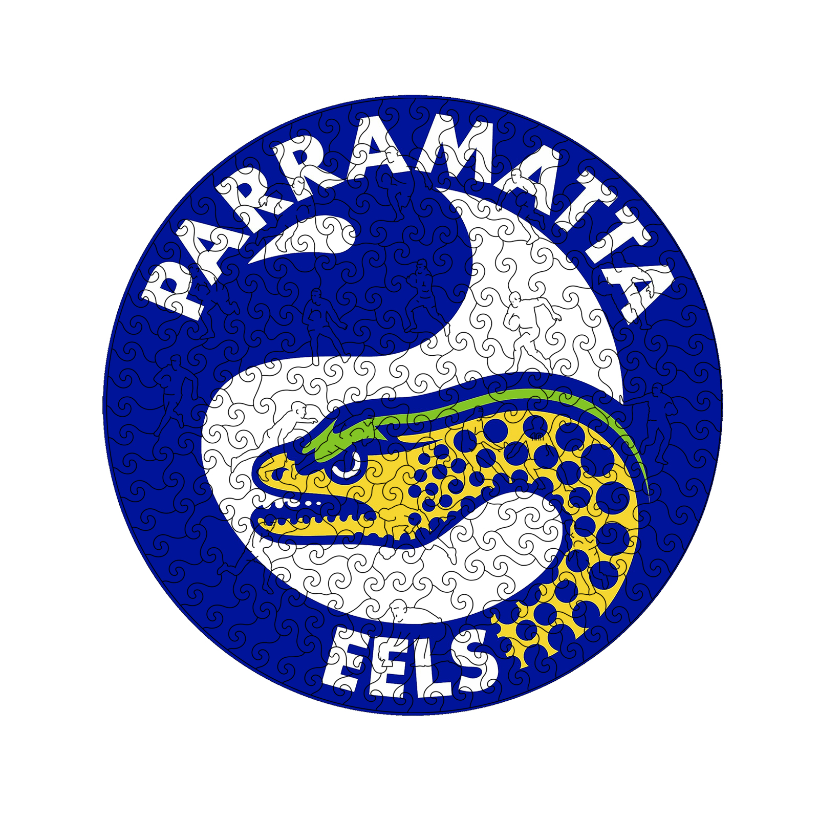 Parramatta Eels Logo Wooden Puzzle