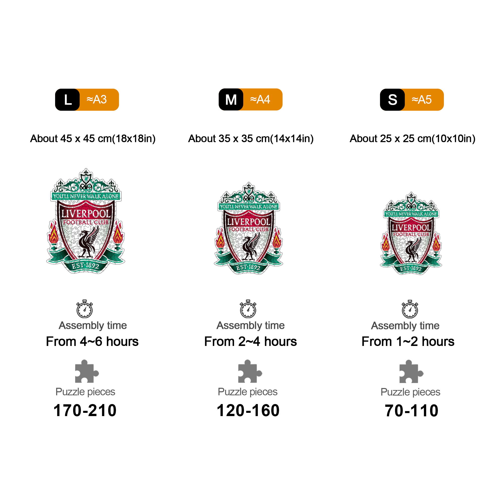 Liverpool Logo Wooden Jigsaw Puzzle