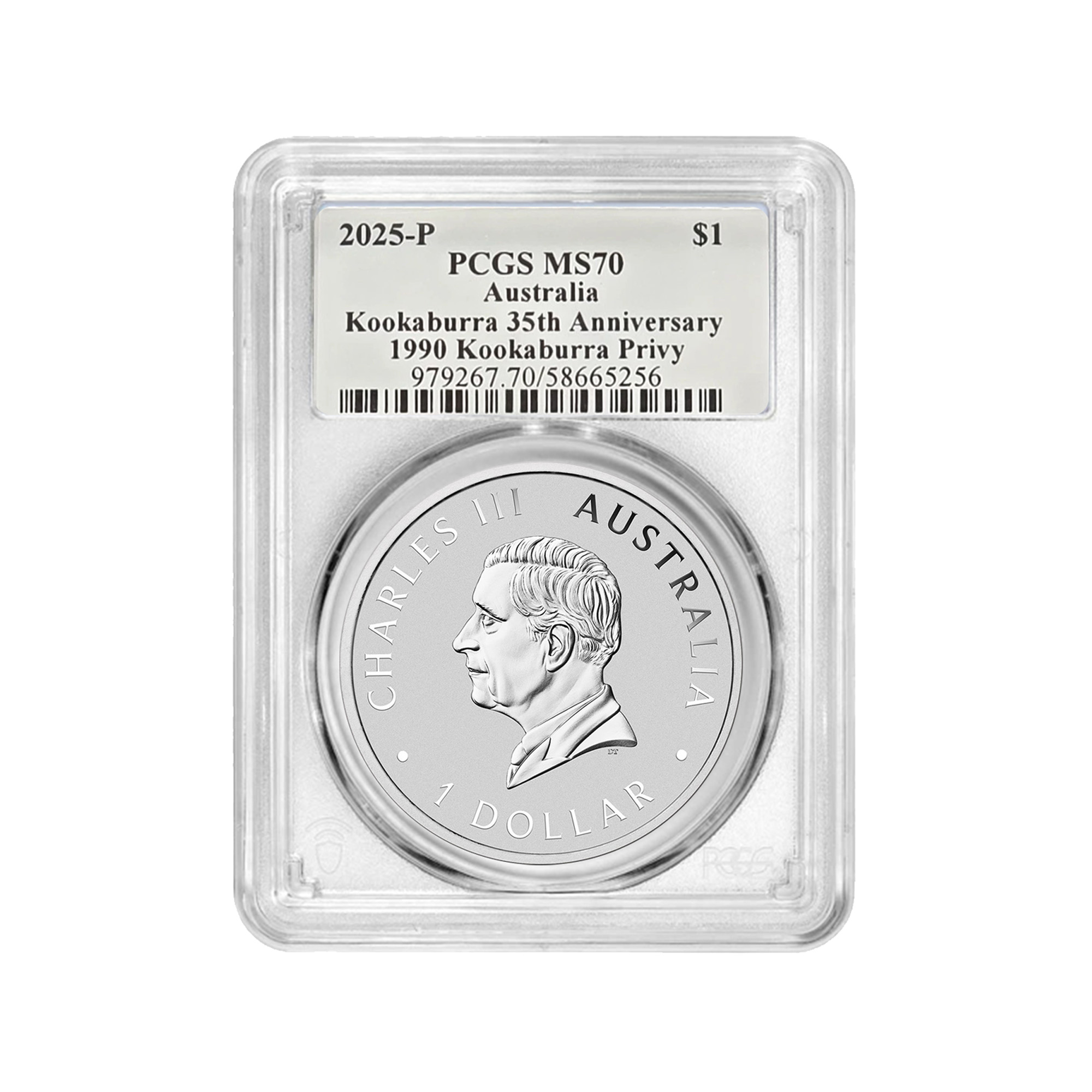 2025 Australia 1 oz Silver Kookaburra MS-70 PCGS