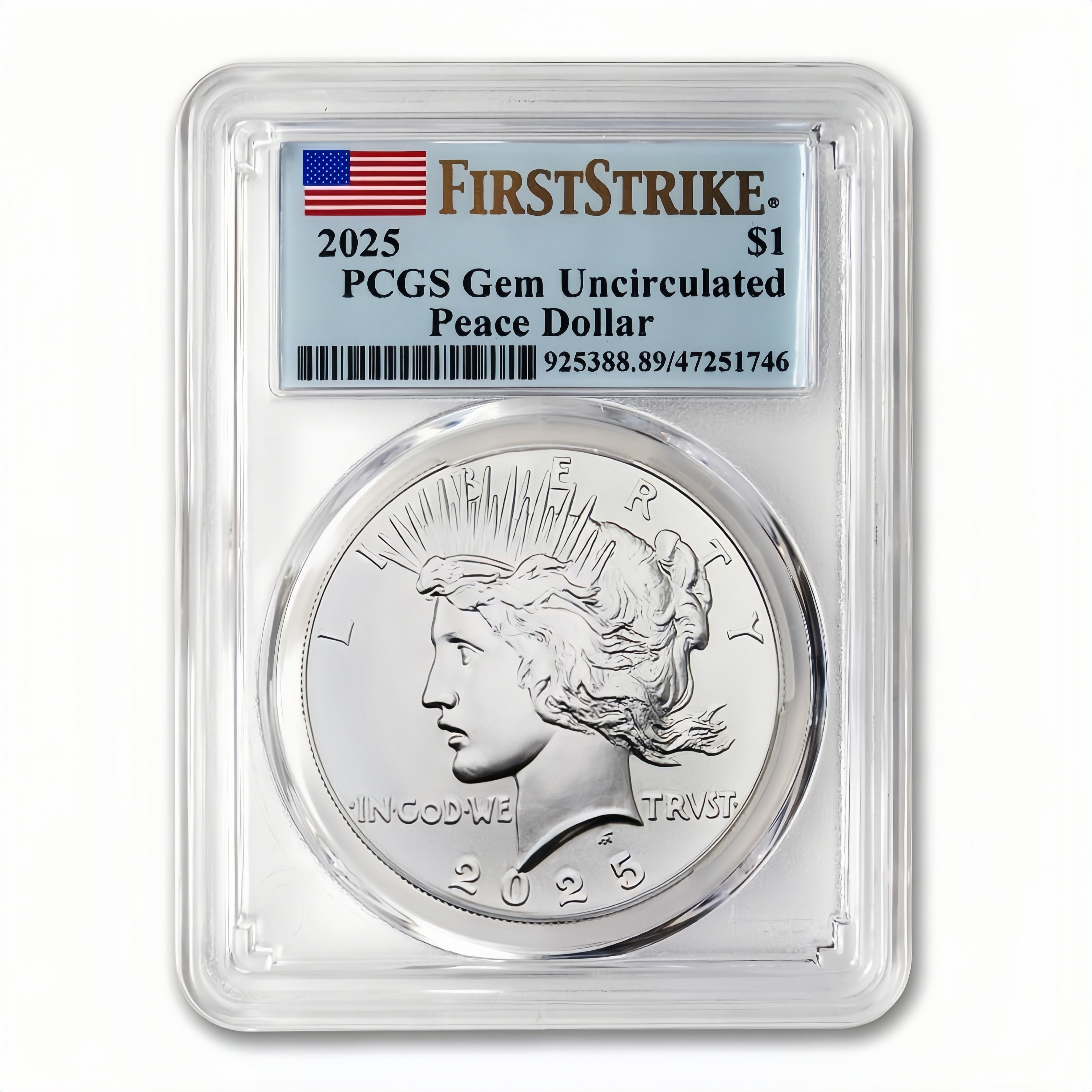 1 Oz 2025 Peace Silver Dollar – Silver • Limited Release • Limited-Time Factory Price