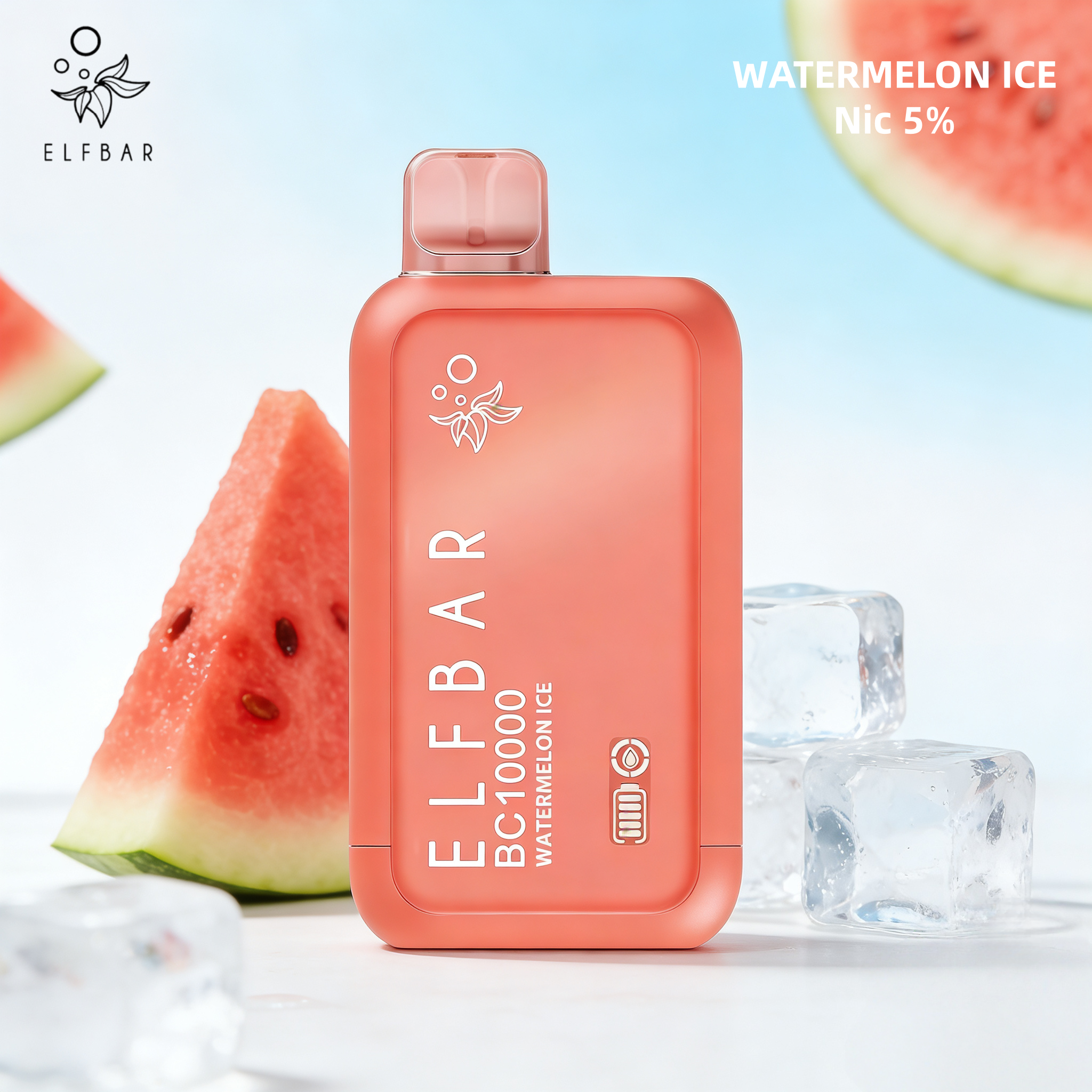 ELFBAR BC10000 Disposable Vape Watermelon Ice 50mg Nicotine | 10,000 Puffs