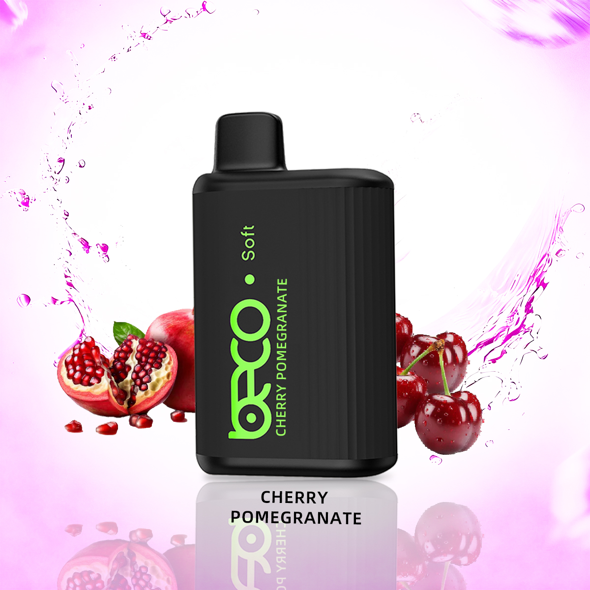 BECO Soft (20MG) 6000 - Puffs Disposable Vape (Non-Rechargeable) In UAE - Cherry Pomegranate