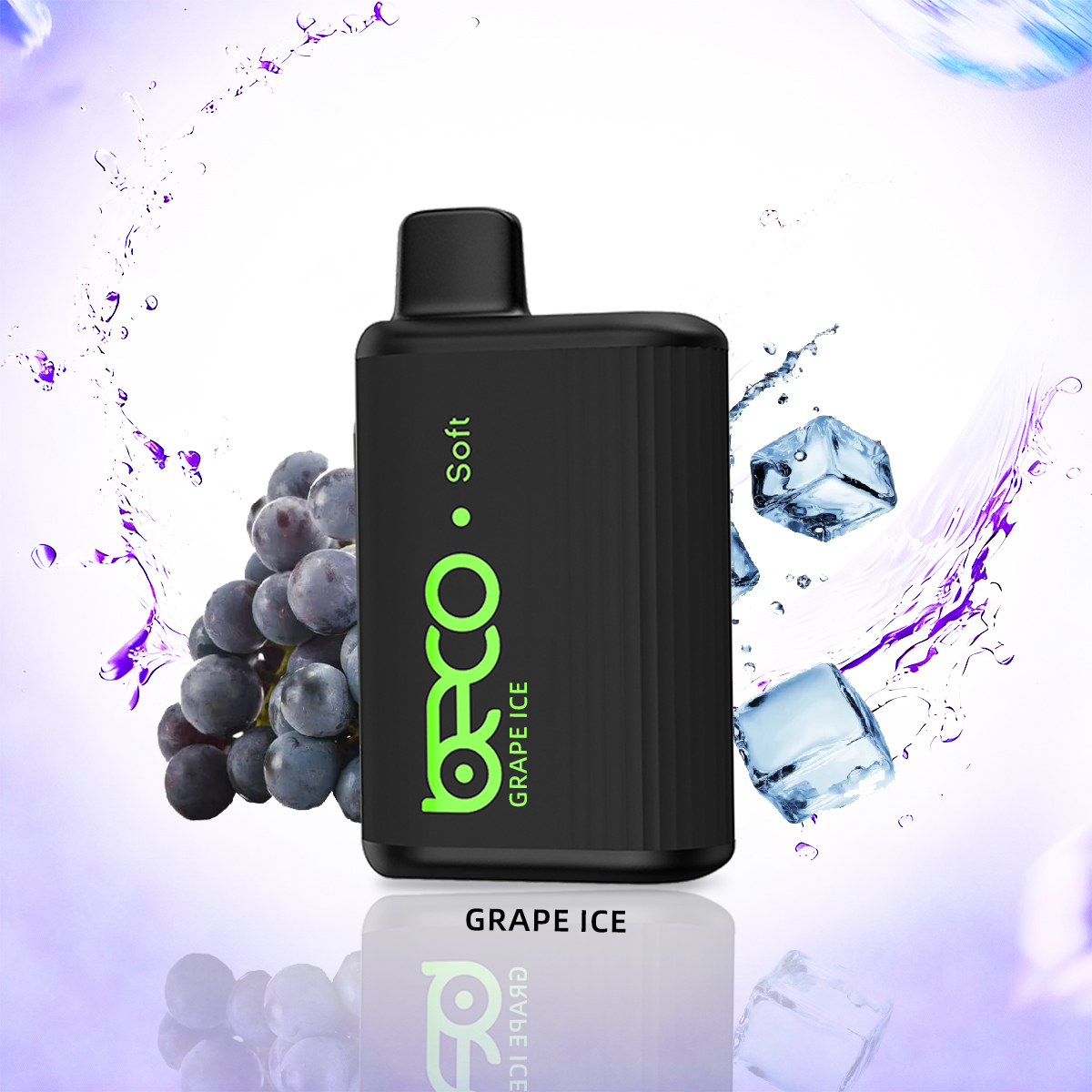 BECO Soft (20MG) 6000 - Puffs Disposable Vape (Non-Rechargeable) In UAE - Grape Ice